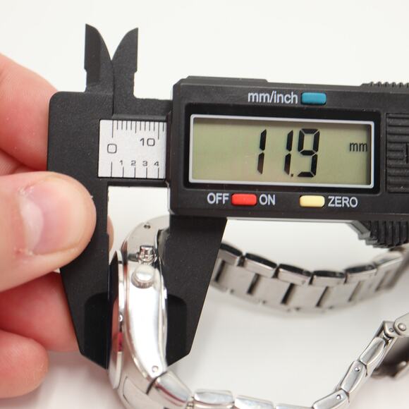 Fossil Big Tic Womens Y2K Ana Digi 32mm Watch Stainless Steel w New Battery - Picture 3 of 12